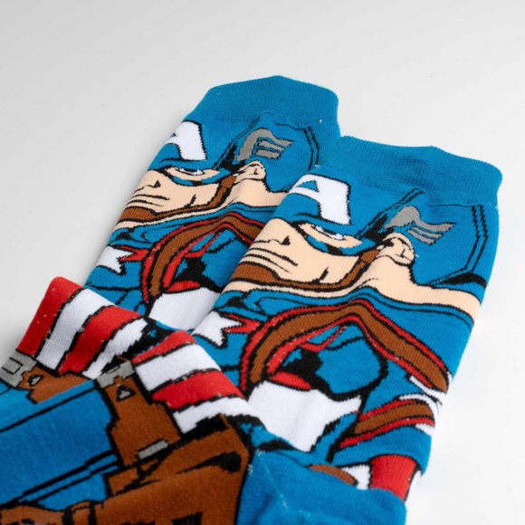 Avengers Endgame Captain America 360 Character Socks - Picture 4 of 6